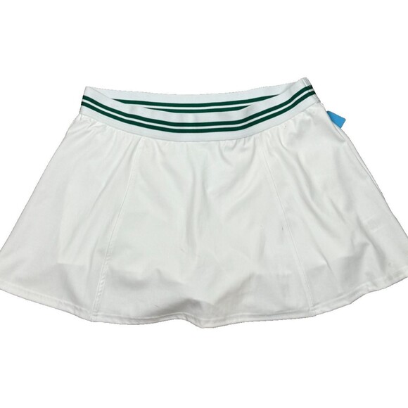 NWT Tommy Bahama Everyday Active Skort L Sport Skirt UPF Golf Tennis White Green - Picture 1 of 7
